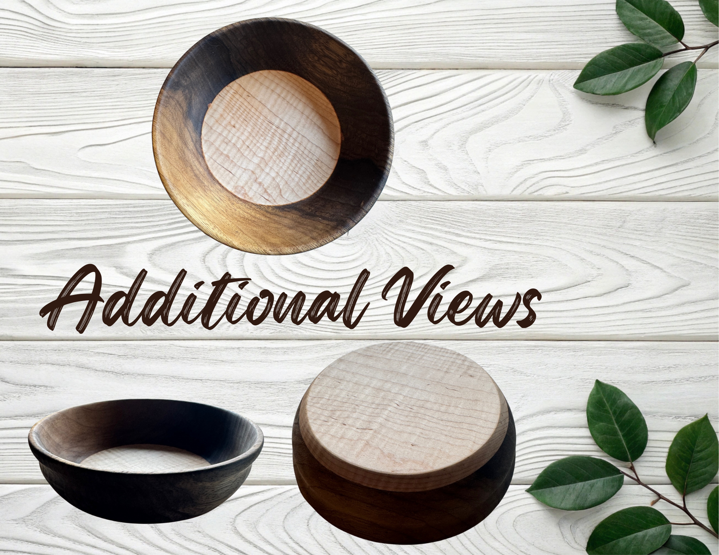 Black Limba and Maple Lathe Turned Bowl ¹