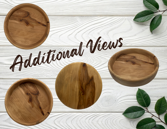 Gum Wood Lathe Turned Bowl