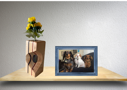 Maple, Wenge & Padauk Bud Vase