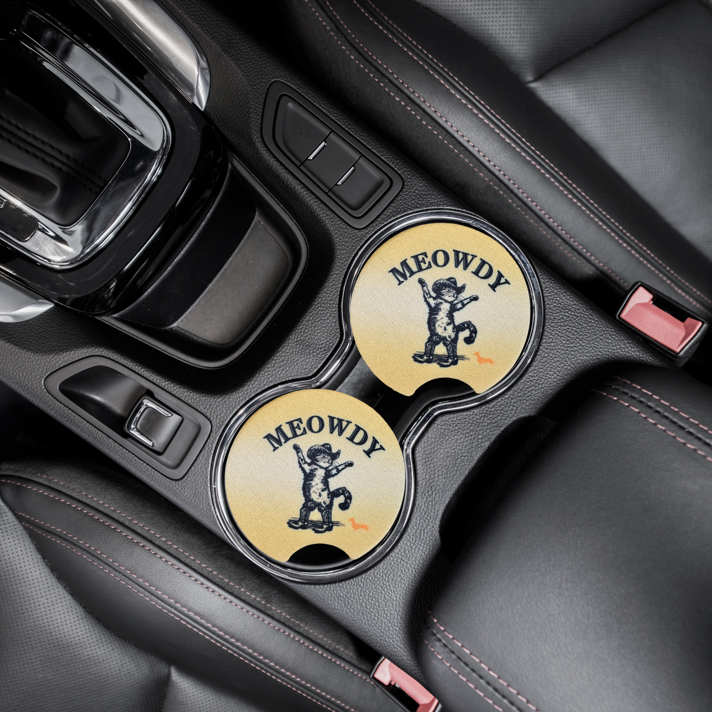 Meowdy Car Coaster