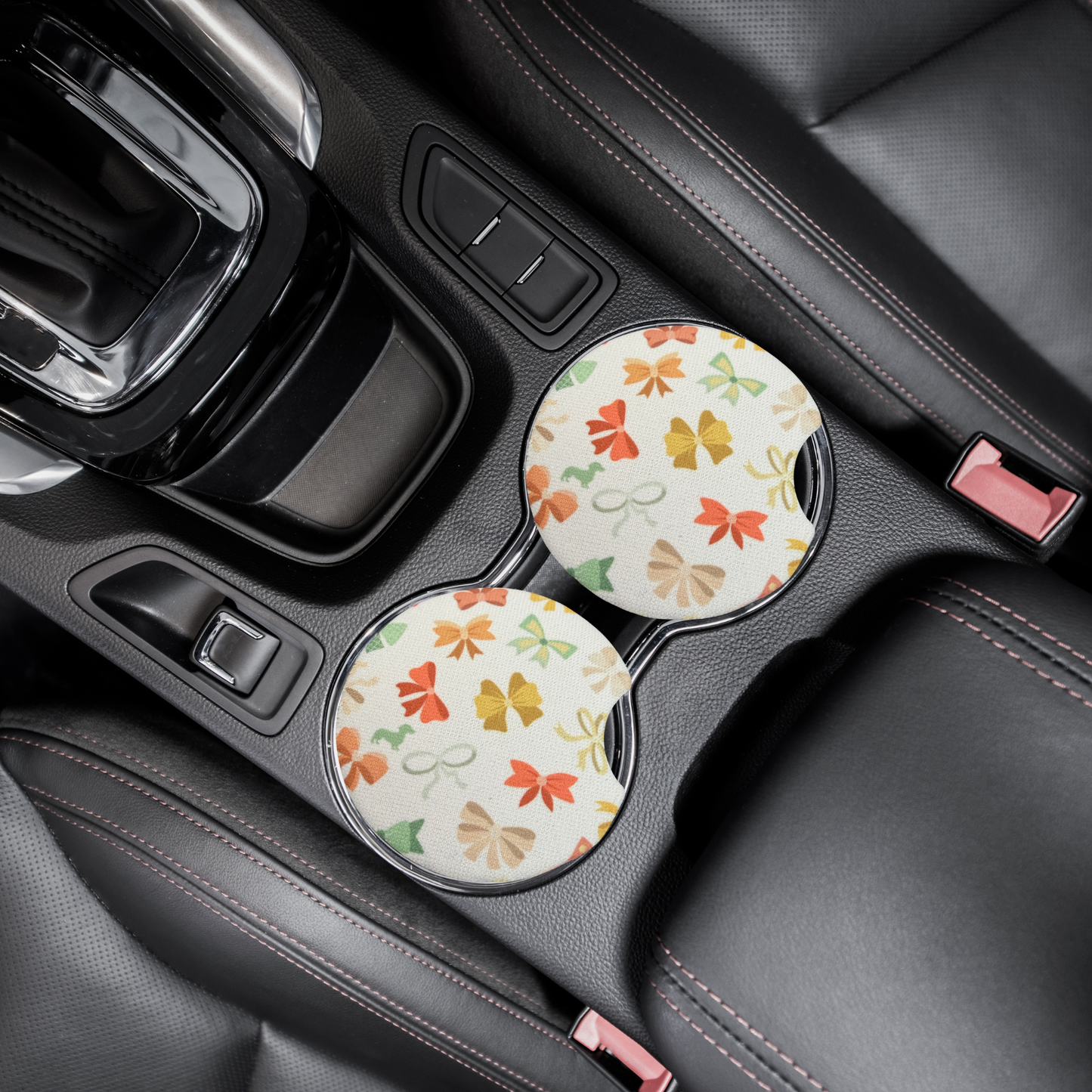 Multiple bows car coasters