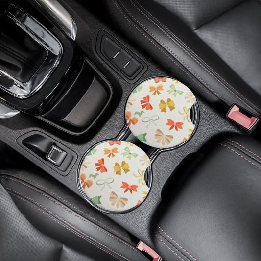 Multiple bows car coasters