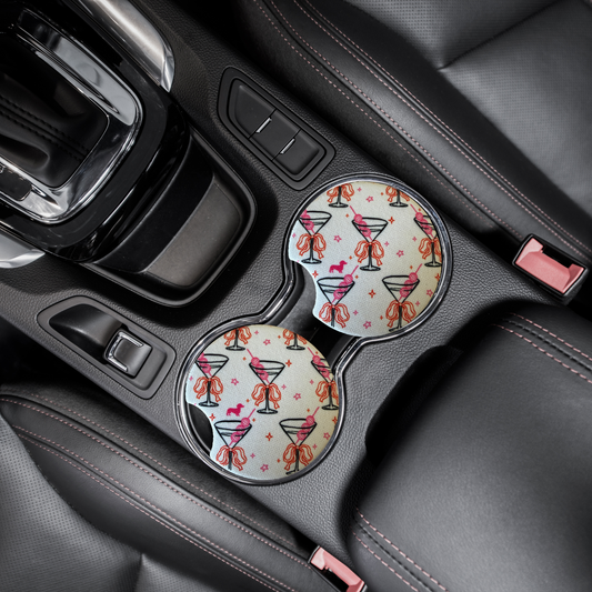 Martini car coasters