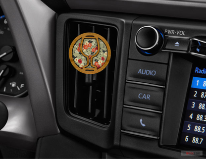 Wine Glass Car Freshener