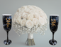Mr. & Mrs. Champagne Alcohol Ink flute