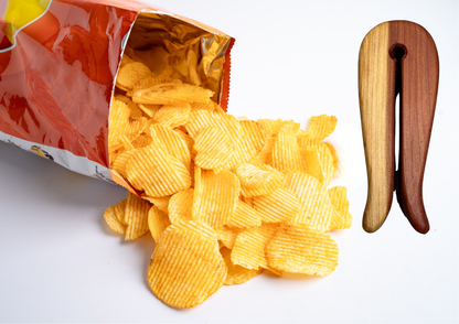 Wooden Chip / Bag Clip (Small)