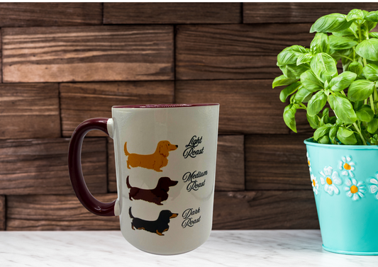 Light Roast, Medium Roast & Dark Roast Coffee Mug