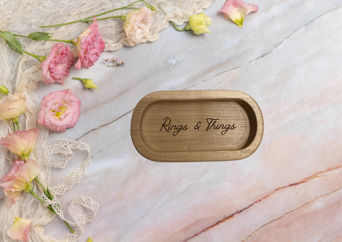 Rings & Things conversation starter keepsake tray
