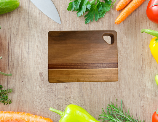 Sycamore, maple, Sapele & Cherry Cutting Board