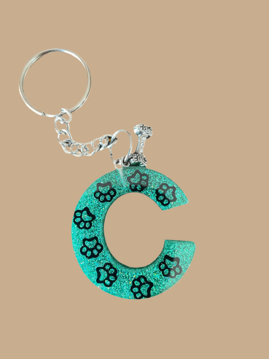 "C" Letter Keychain / Bag Charm