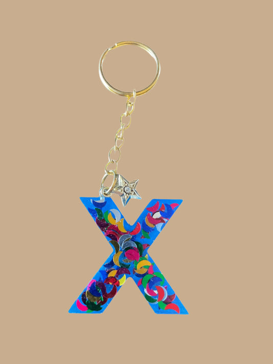 "X" Letter Keychain / Bag Charm
