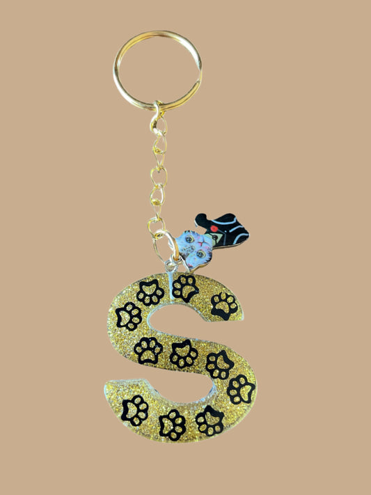 "S" Letter Keychain / Bag Charm