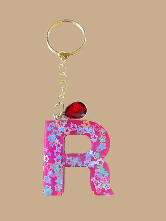 "R" Letter Keychain / Bag Charm