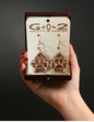 Honey Locust Paw Print Earrings
