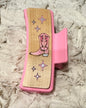 Hand Painted Laser Engraved Wood Claw Hair Clips