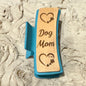 Laser Engraved Wood Claw Hair Clips