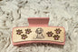 Laser Engraved Wood Claw Hair Clips