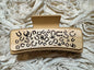 Laser Engraved Wood Claw Hair Clips