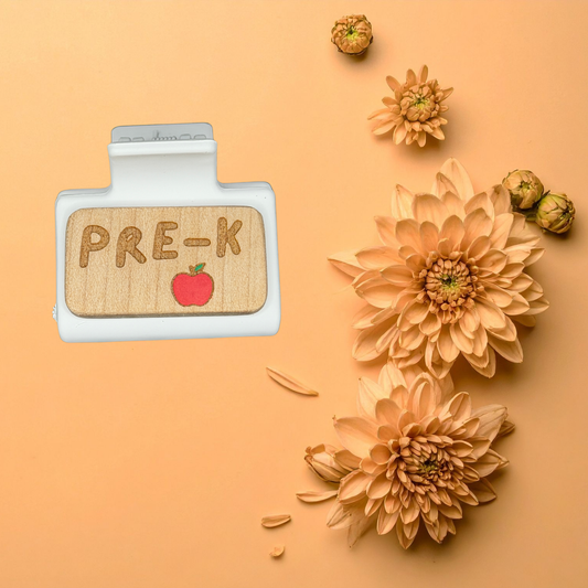 Mini Hand-Painted Laser-Engraved Hair Clips