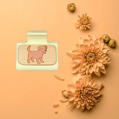 Mini Hand-Painted Laser-Engraved Hair Clips