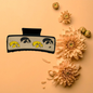 Hand Painted Laser Engraved Wood Claw Hair Clips