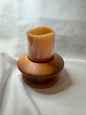 Mahogany Lathe Turned candle holder