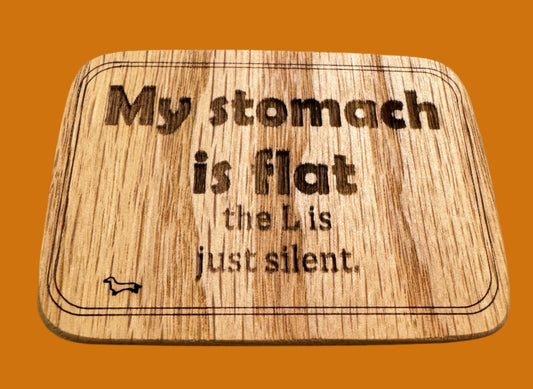 My stomach is flat, the L is just silent magnet