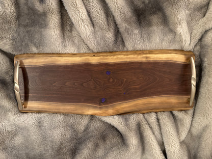 Walnut and Resin Serving Board