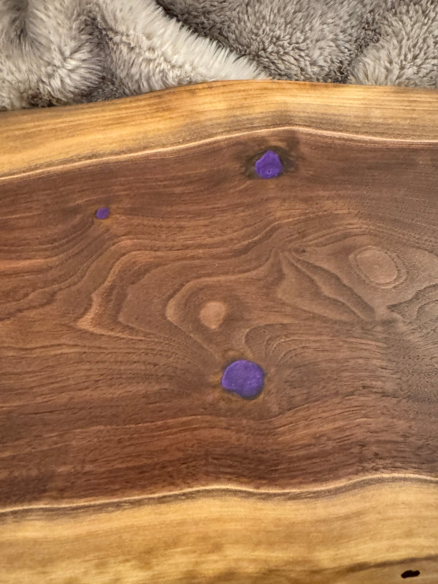 Walnut and Resin Serving Board