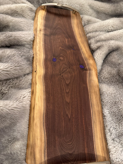 Walnut and Resin Serving Board