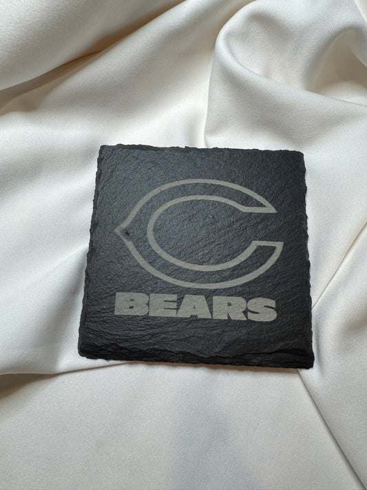 Bears Slate Coaster Square
