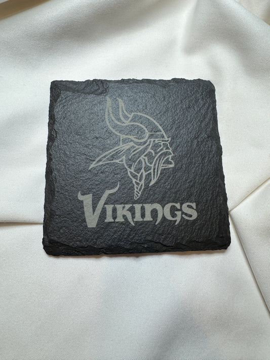 Vikings Slate Coaster Square