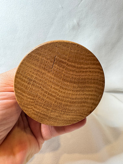 Oak Lathe Turned candle holder