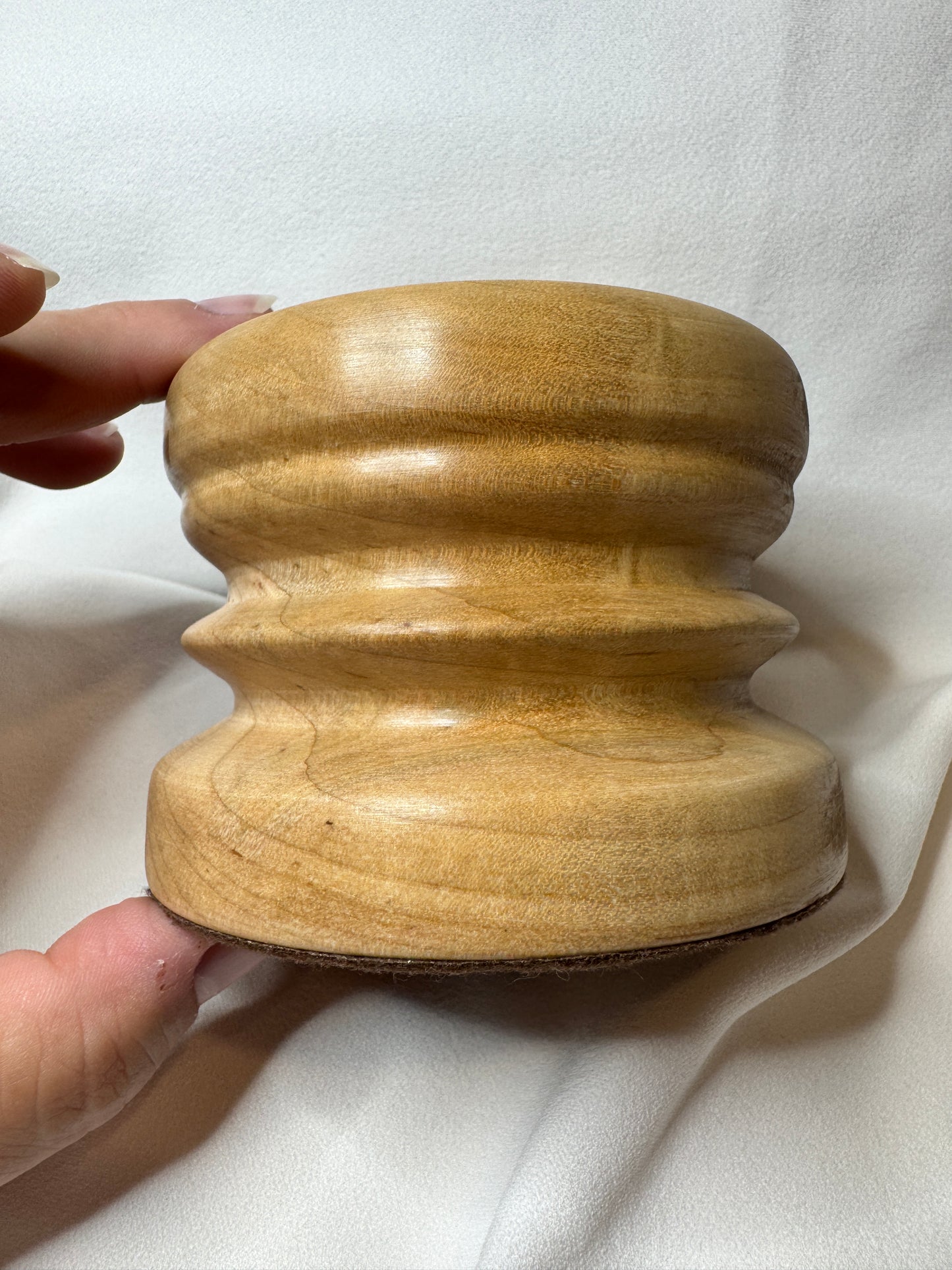 Maple Lathe Turned candle holder