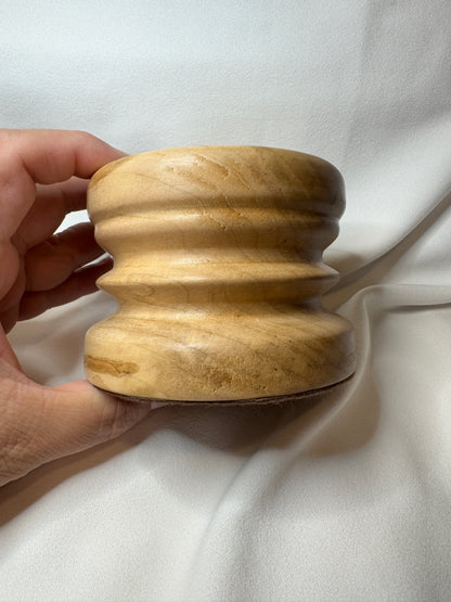 Maple Lathe Turned candle holder