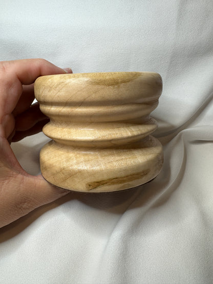 Maple Lathe Turned candle holder