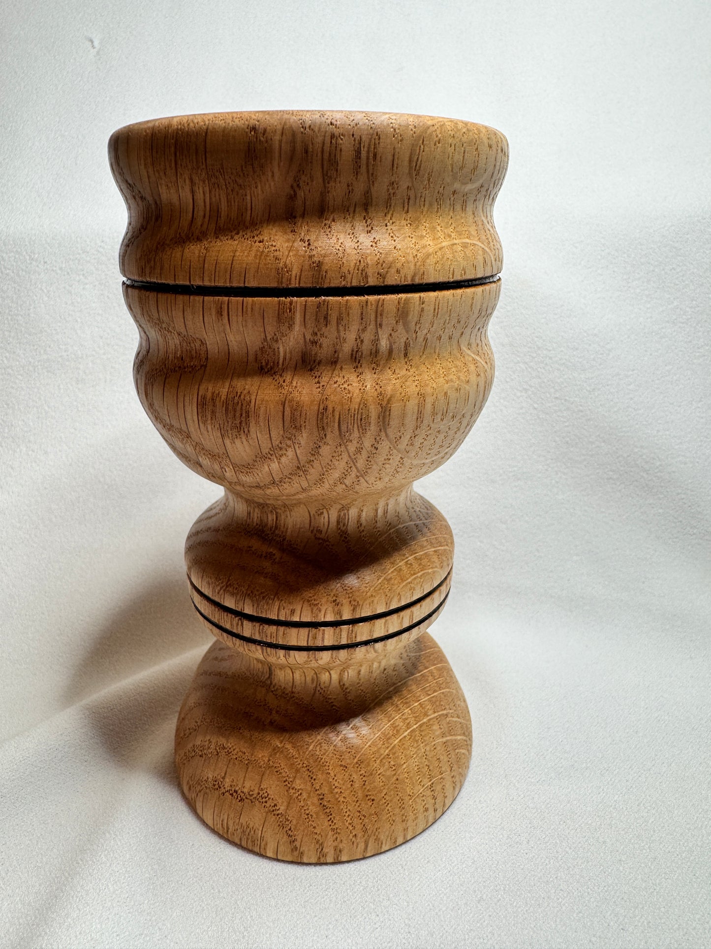 Oak Lathe Turned candle holder