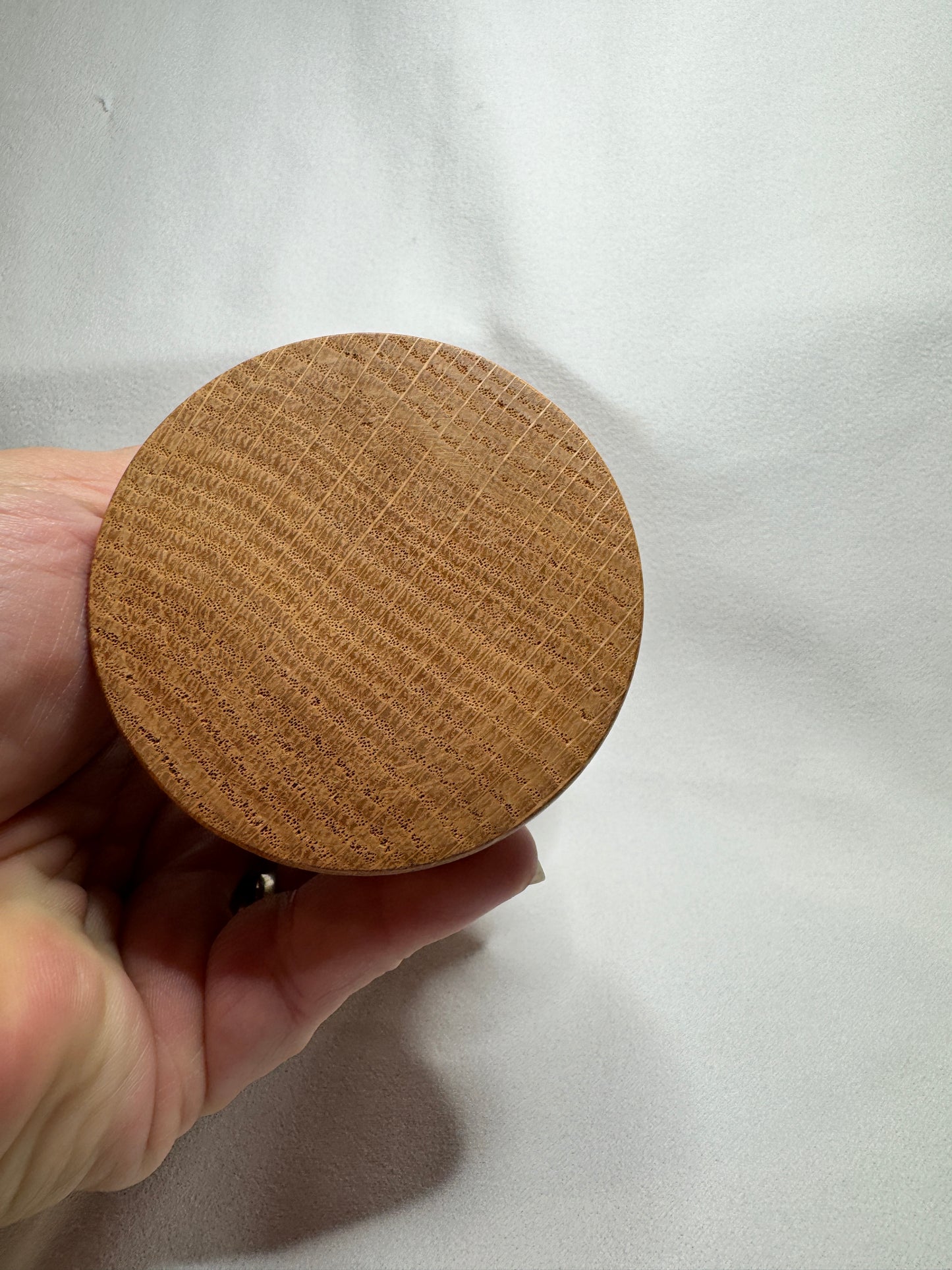 Oak Lathe Turned candle holder