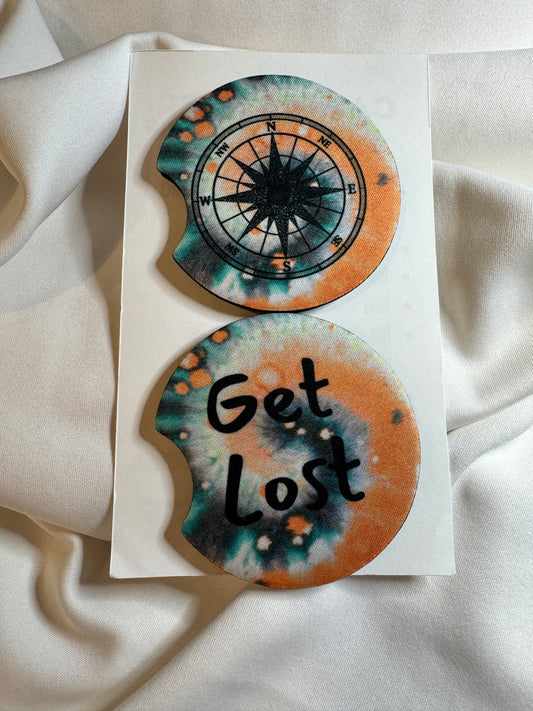 Get Lost Car Coasters