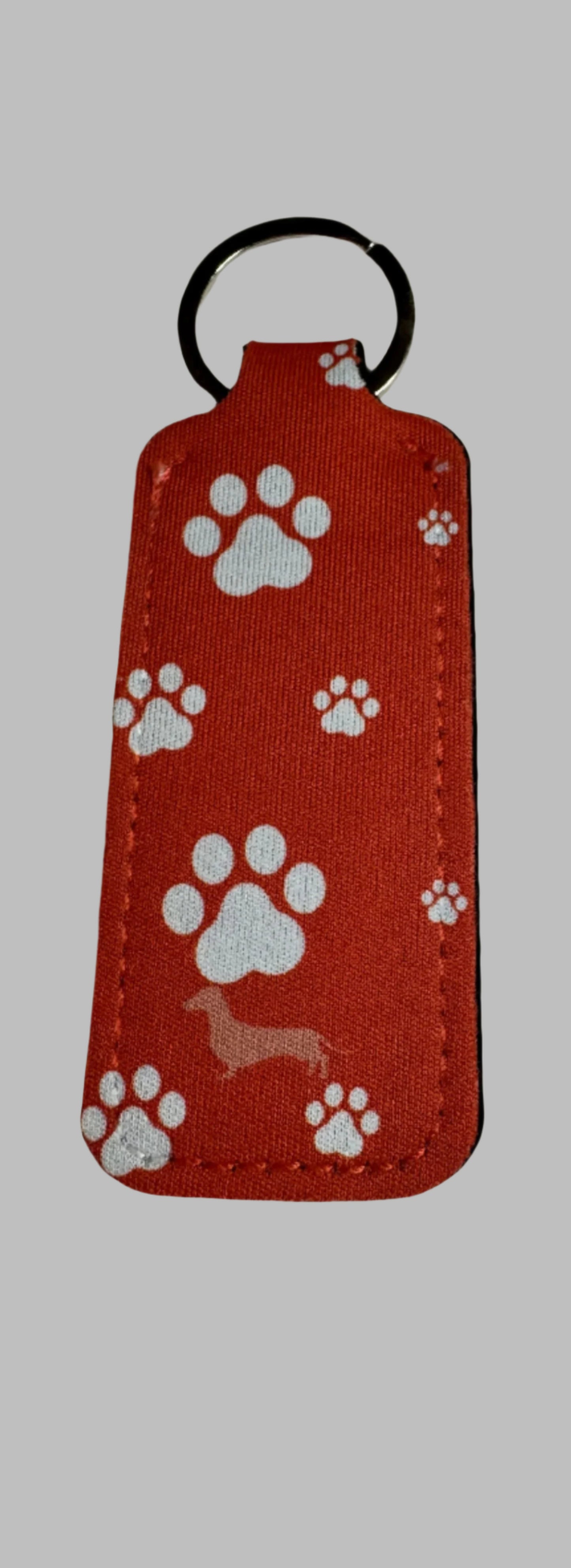 Red Paw Print Chapstick 👄 Lip Balm Holder