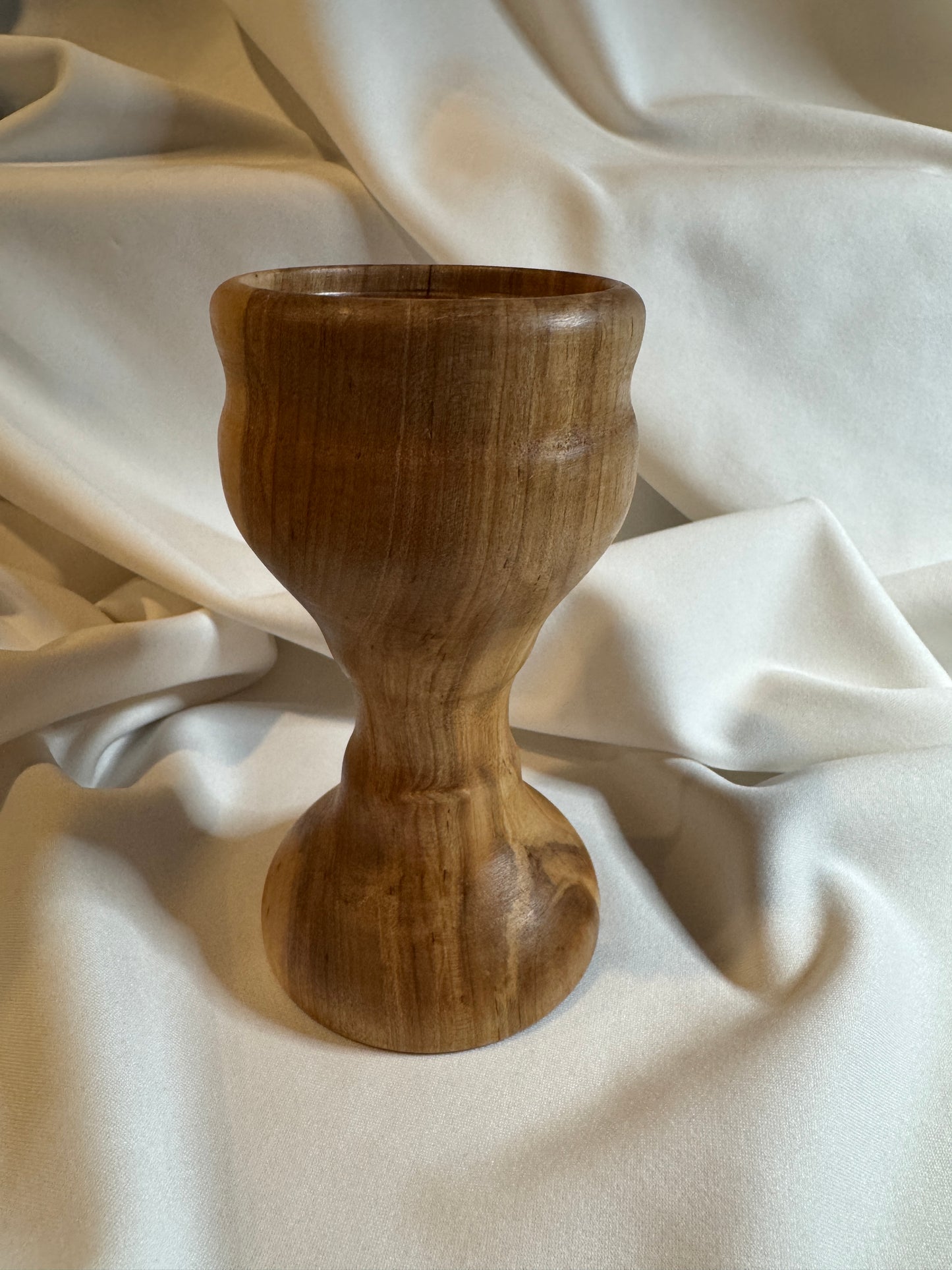 Cherry & Resin Lathe Turned Candle Holder