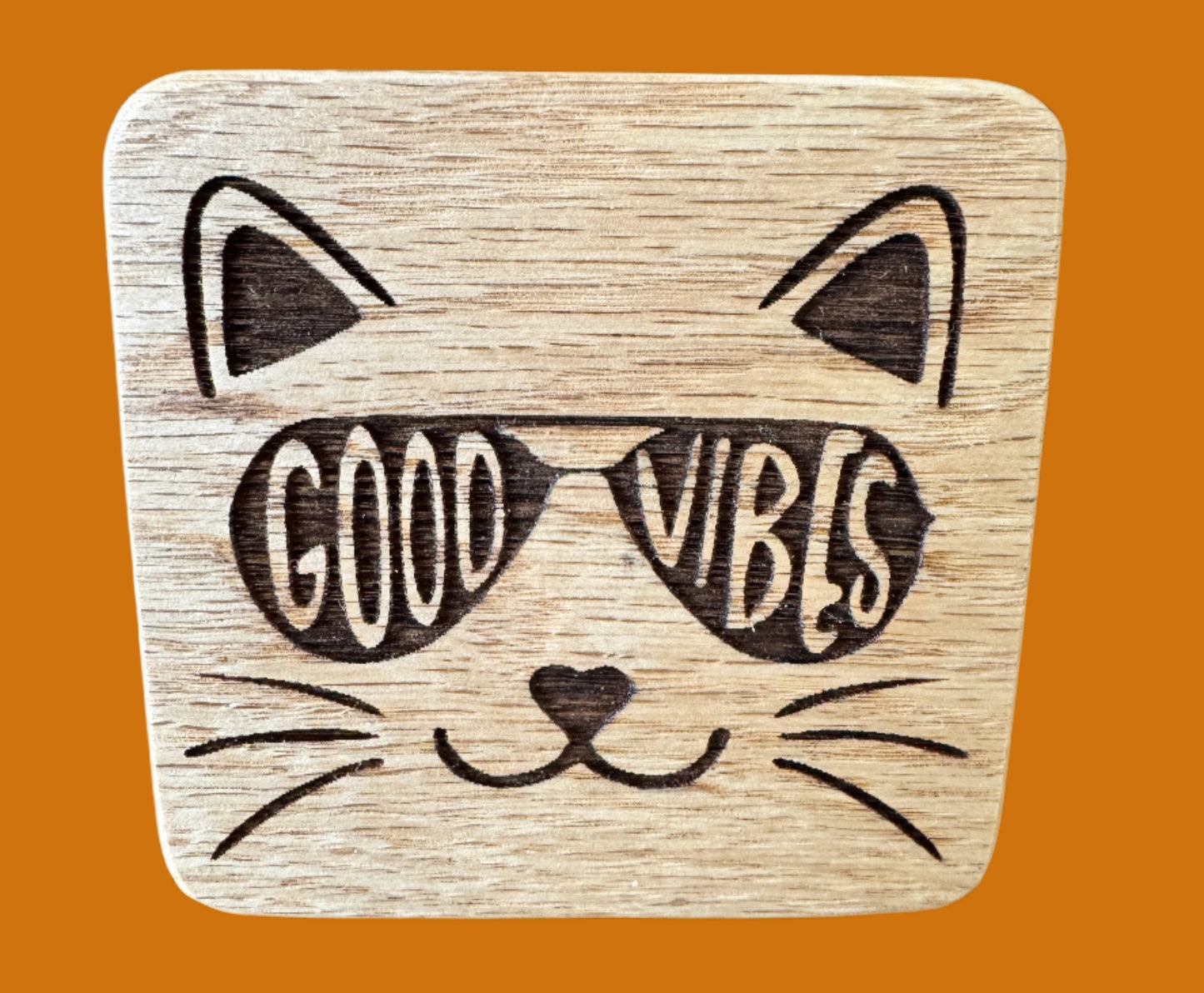 Good Vibes Cat Magnet