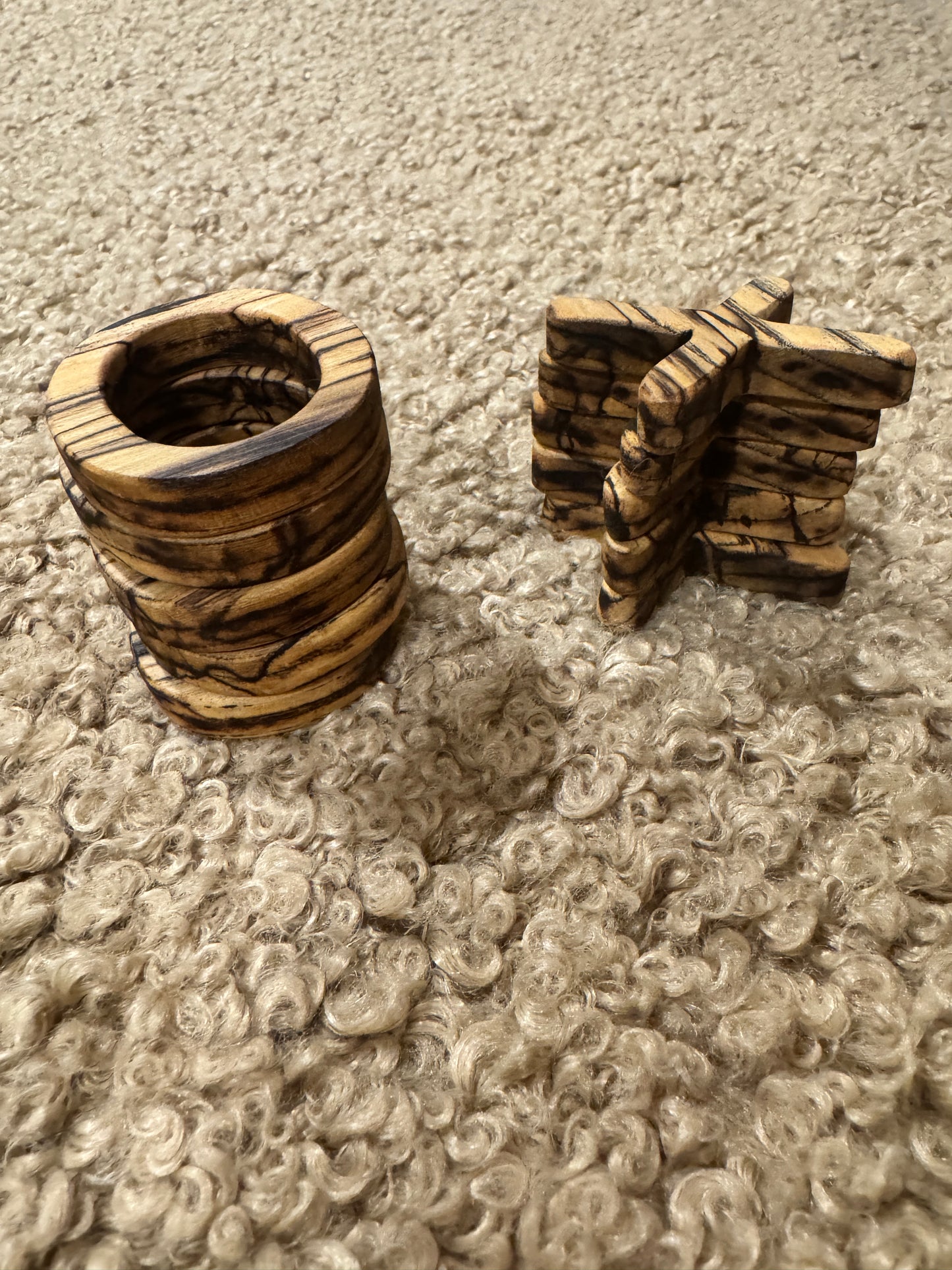 Spalted Maple and Purple Resin Tic Tac Toe Board