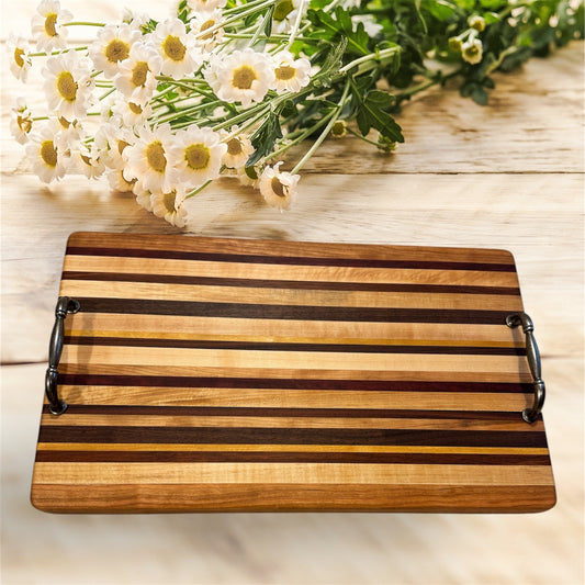 Maple, Cherry, Walnut, Yellowheart, Bloodwood, Rosewood, Jatoba Serving Board