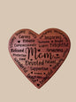 Mom Heart Plaque