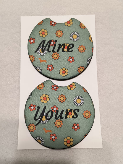 Yours / Mine Car Coasters