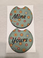 Yours / Mine Car Coasters