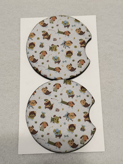 Multi Dog Car Coasters