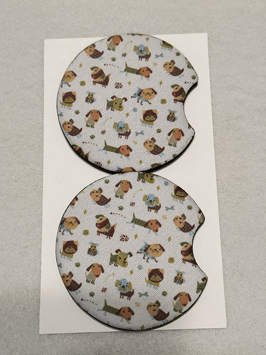 Multi Dog Car Coasters