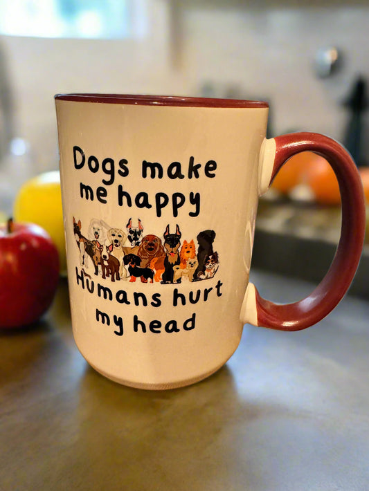 Dogs make me happy